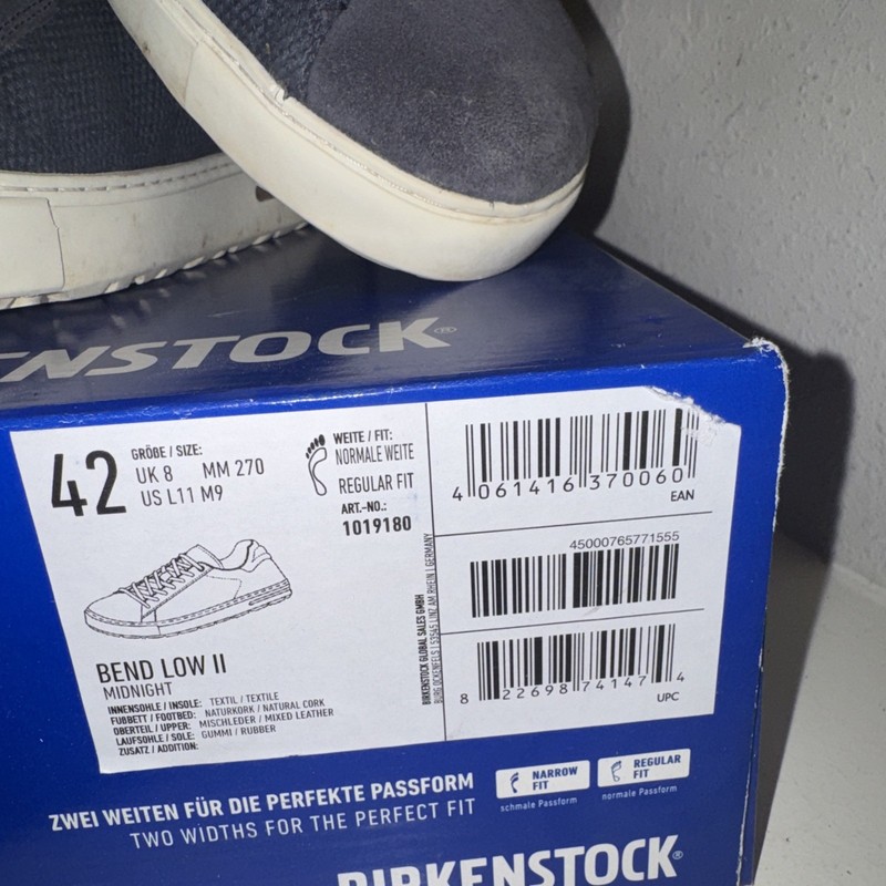 Birkenstock Bend Low II Adult 42 Midnight US 9 Men 11 Women With Box Preowned gallery