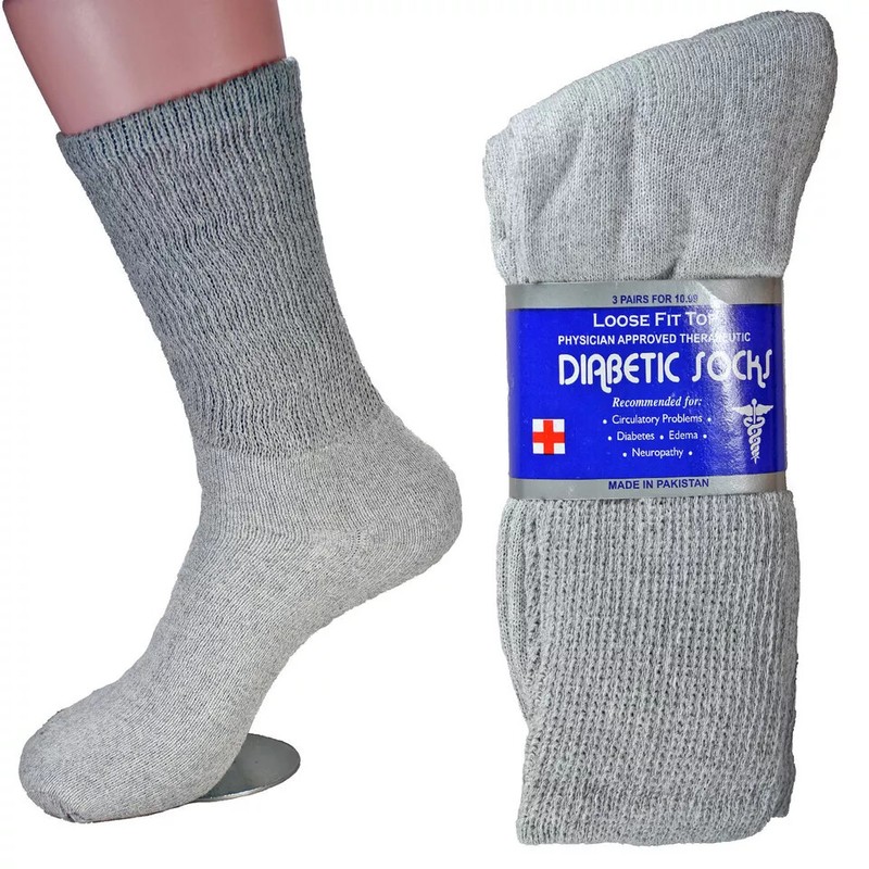 Wholesale Bulk Mens Diabetic Crew Socks Health Circulatory Size 9-11,10-13,13-15 gallery