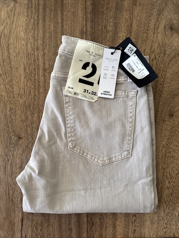 Rag & Bone Jeans fit 2 Aero Stretch Slim W31 L32 – Sand