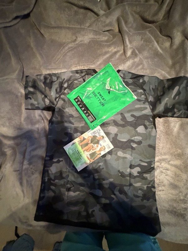 Kewlioo Mens Sauna Shirt Camo Sweat Enhancing Polymer Compression Vest 3XL gallery