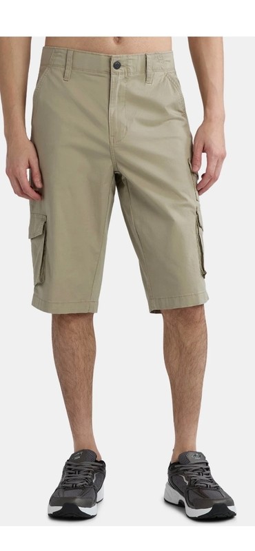 George Mens Relaxed Fit Messenger Cargo Shorts 14” inseam Size 32 34 36 38 40 42