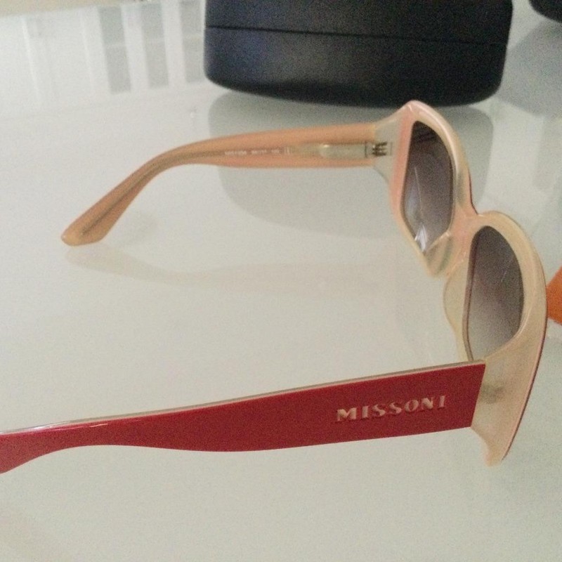 SUNGLASSES MISSONI WOMENS RED AND LIGHT PINK FRAME MADE IN ITALY M151304 gallery