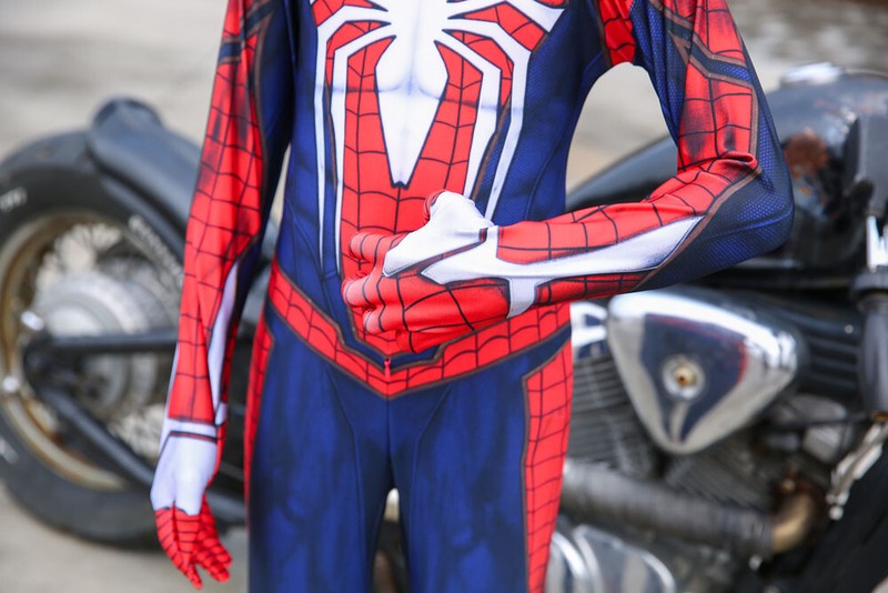 PS4 Spiderman Costume Tights Zentai Suit For Kids or Adult Cosplay Halloween gallery