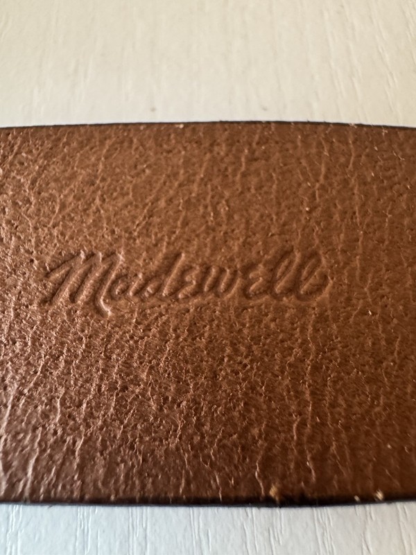 Madewell Women’s Brown Wide Adjustable Belt with Buckle, XS (29-32 in) gallery