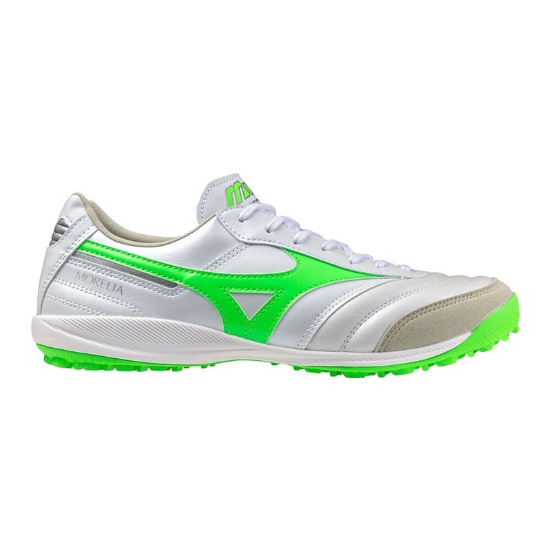 MIZUNO Futsal Shoes MORELIA SALA ELITE TF White/Neon Green Q1GB25123 37 NEW!! gallery