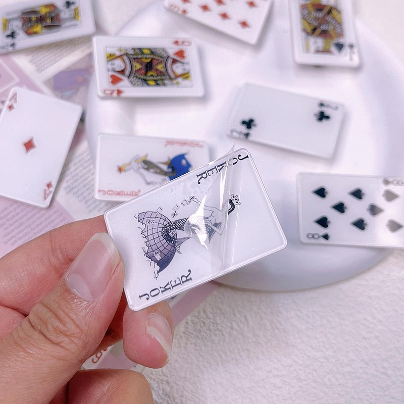 TUCEWP 10Pcs Poker Hair Clips for Women Girls 1 Count (Pack of 10), White gallery