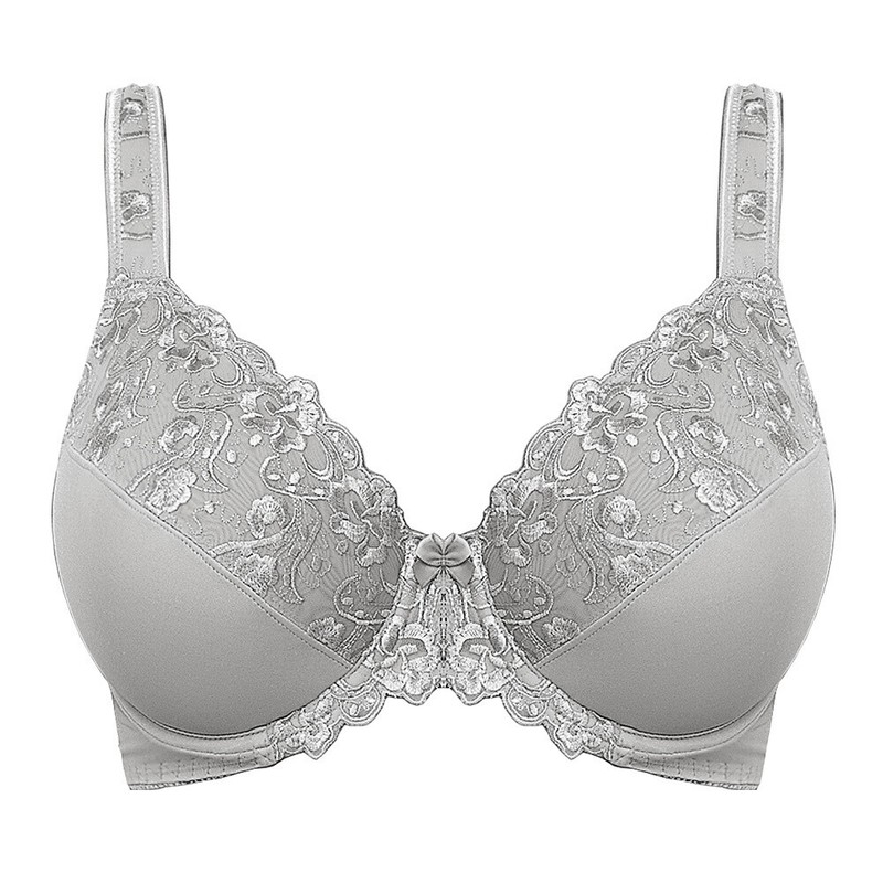 Womens Underwired Full Coverage Bra Unlined Minimizer Lace Bra Plus Size 36 - 48 gallery