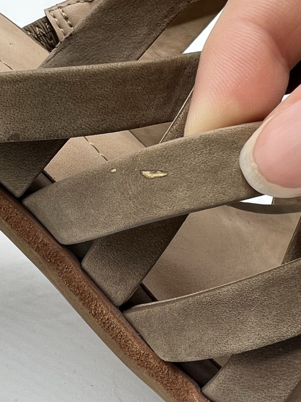 Dolce Vita Franney Taupe Leather Strappy Heels gallery