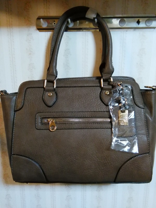David Jones Dark Taupe Satchel