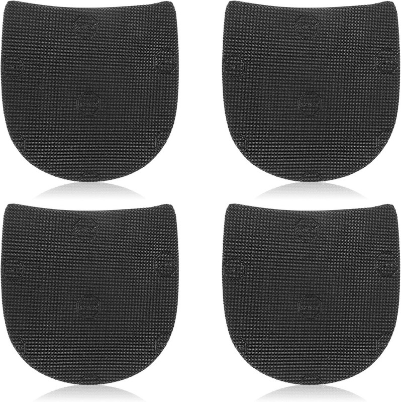 Rubber Shoe Heel Repair Pads – 2 Pairs Anti-Slip Replacement for Boots and Heels