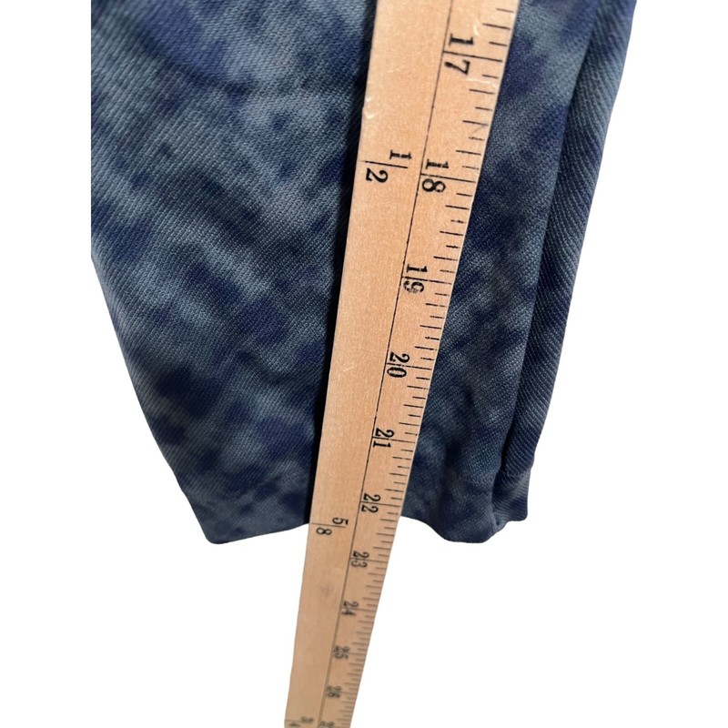 Spanx Blue Tie Dye Look at me now High Wiasted Seamless cropped Legging sz 1X gallery