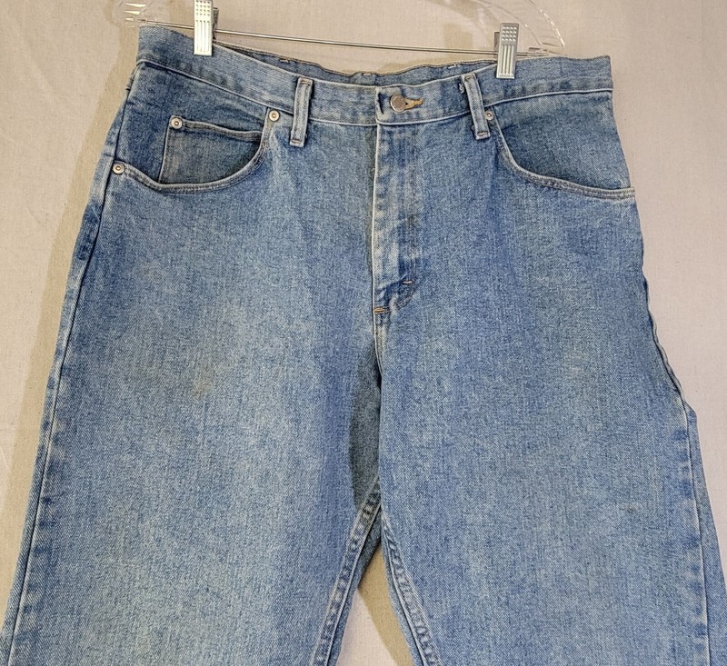 Wrangler Authentic Jeans Mens Classic 5-Pocket Blue Cotton Jean 36×30 97601SB