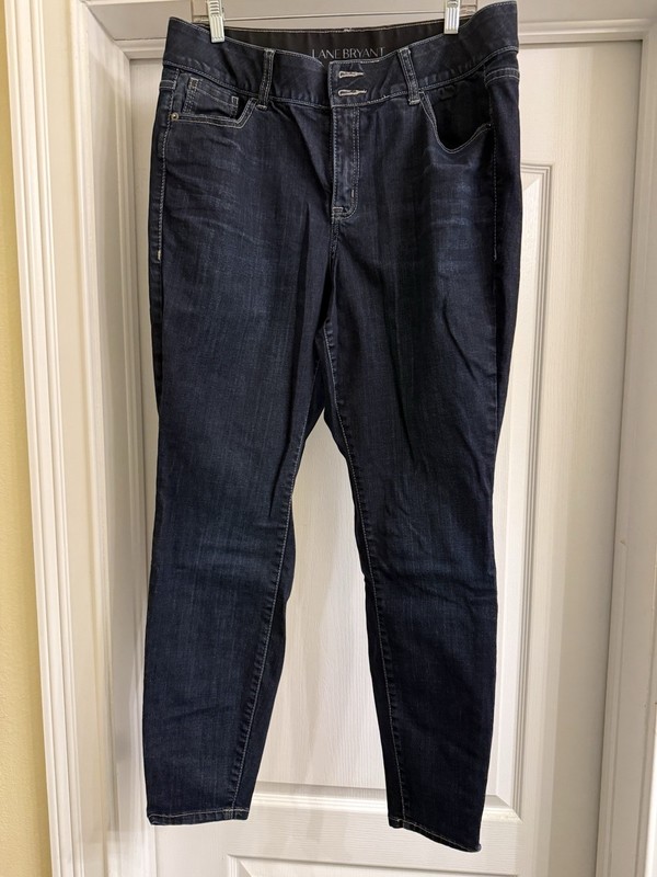 Lane Bryant Skinny Tighter Tummy Technology Stretch Dark Blue Jeans Women’s Size