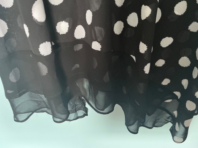 MSK Women's Dress Black/White New Size L gallery