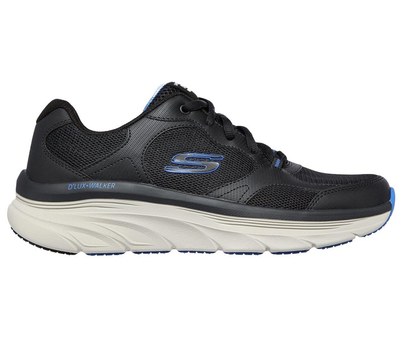 Skechers Men's Relaxed Fit D'Lux Walker - Mainstream in Black Size UK 6 to 13 gallery