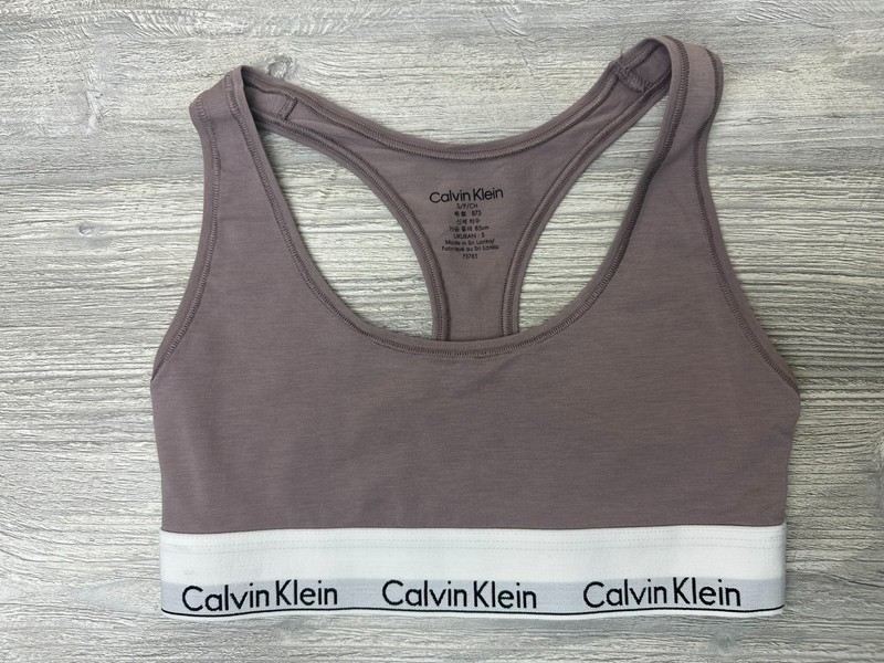 Calvin Klein Icon Logo Bralette Bra Modern Cotton Full Coverage Racerback Unline gallery