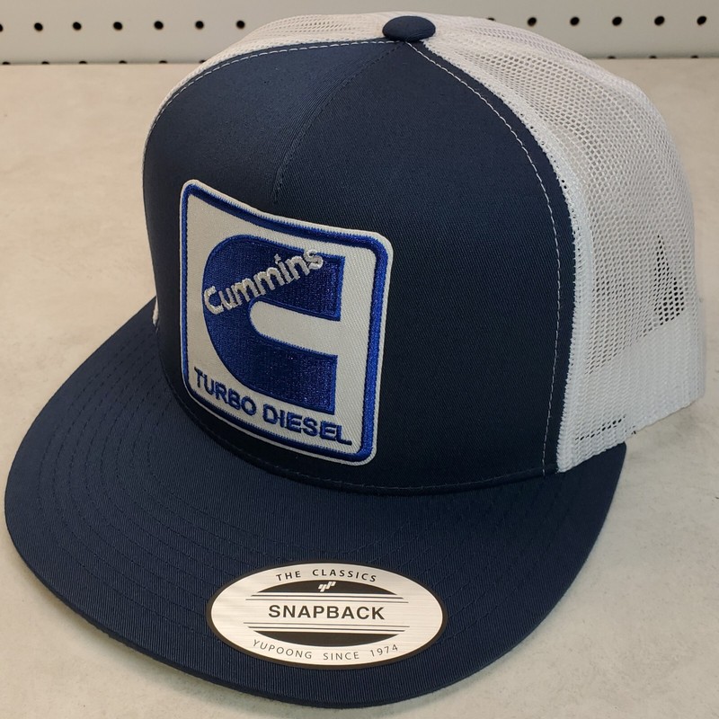 CUMMINS TURBO DIESEL Patch Trucker Hat/YP Classic 6006/5 Panel Navy/White