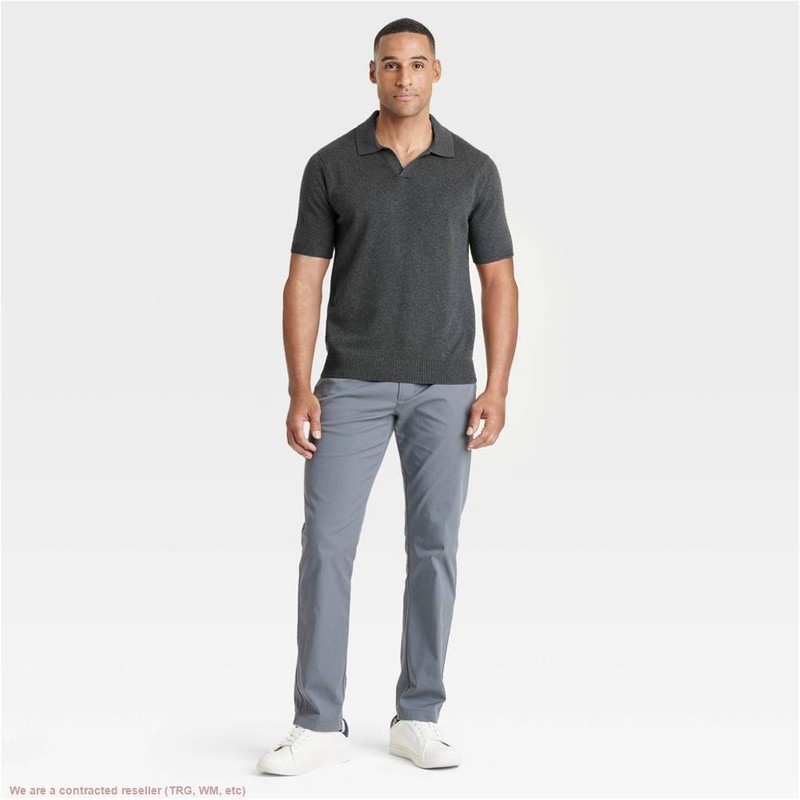 Men's Short Sleeve Johnny Sweater - Charcoal Gray M *SEE DEAL!!!* gallery