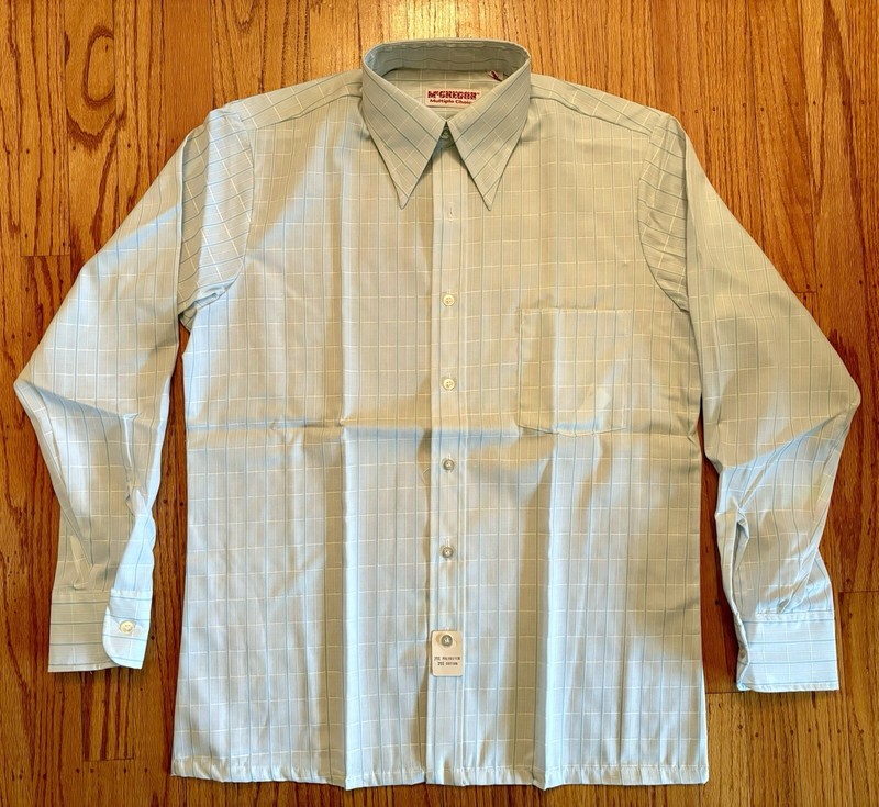 VTG MacGregor Multiple Choice Deadstock Button Up Shirt Medium Cotton/poly Blend