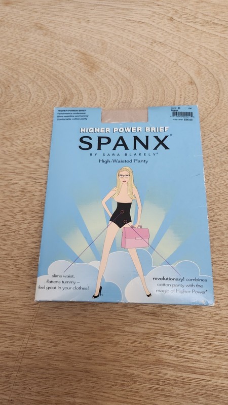 SPANX Higher Power Brief High-Waisted Shaper Panty Size D Bare NIP Sara Blakely