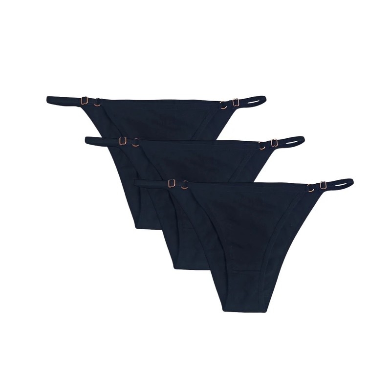 Low Rise Cotton Panties Women’s Soft Breathable Everyday Underwear 3 Pcs