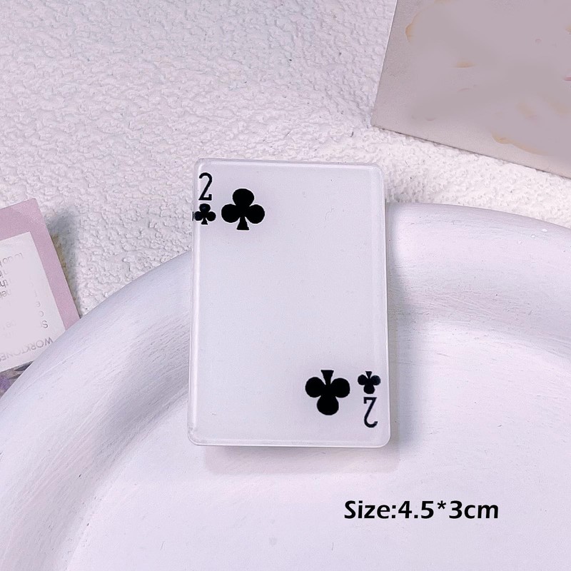 TUCEWP 10Pcs Poker Hair Clips for Women Girls 1 Count (Pack of 10), White gallery