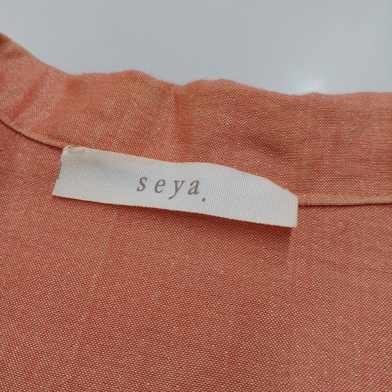Seya Silk Blend Dress S Linen Cotton Polyester Midi Sleeve Casual gallery
