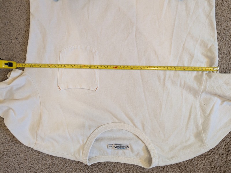 Freenote Cloth 9 oz Pocket Tee Off-white XL gallery