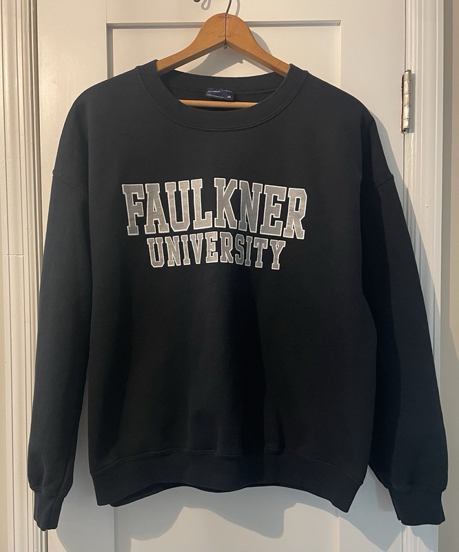 MV SPORTS Faulkner University Eagles Navy Blue Crewneck Sweatshirt Sz: XL EUC! gallery