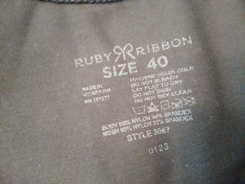 Ruby Ribbon Demiette Style Size 40 Black Wireless Comfort gallery