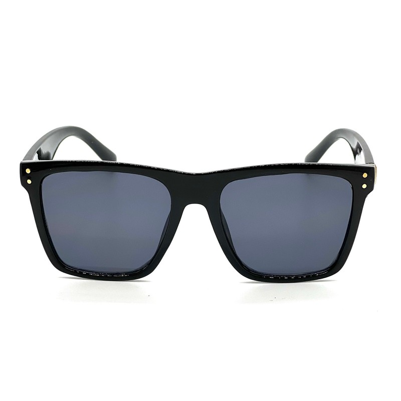Square Black Sunglasses Gold Accent Modern Fashion Sun Glasses Outdoor Driving gallery