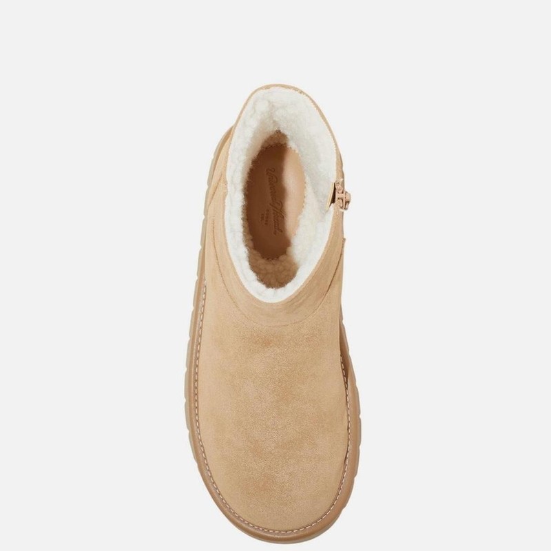 Universal Thread Faux Sherpa Lined Tan Light Brown Ankle Boots Women Faux UGG gallery