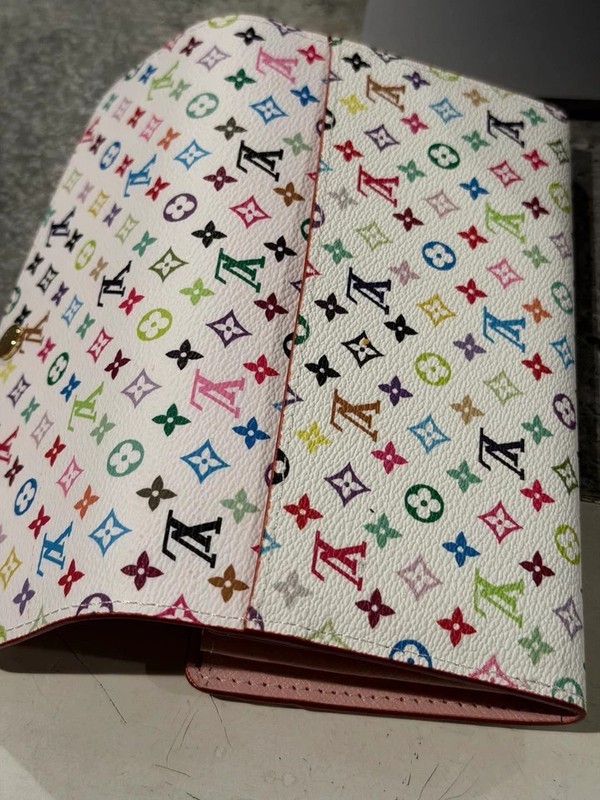 Louis Vuitton White Multicolor Sarah Long Wallet Snap Button gallery