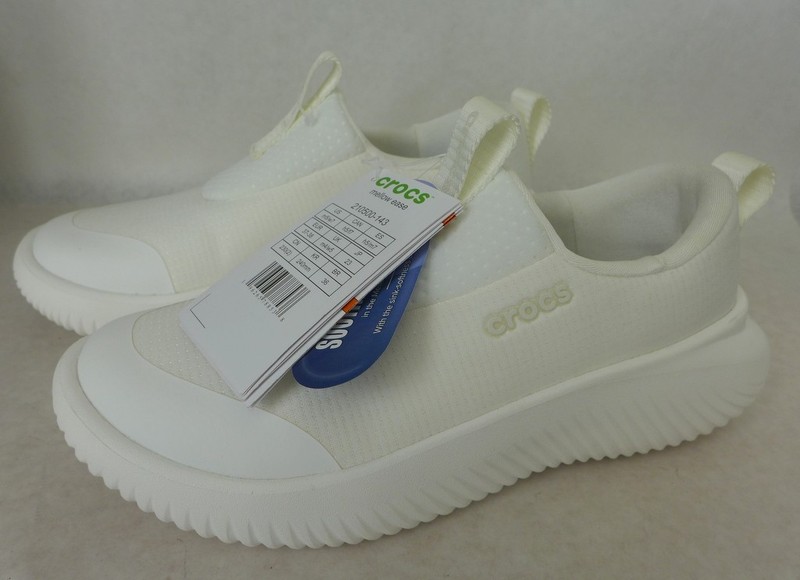 CROCS Unisex M5/W7 Mellow Easy Slip-On Comfort Sneakers White NEW
