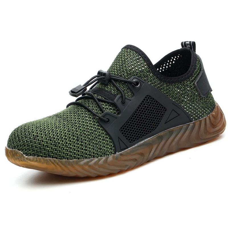 Men Mesh Safety Shoes Work Steel Toe Boots Indestructible Lightweight Sneakers