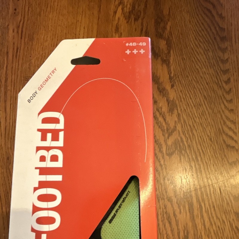 Specialized Body Geometry S1 Footbed Shoe Insoles Inserts, Size 48-49 gallery