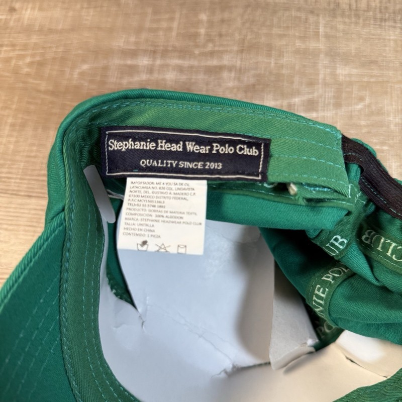 Stephanie Polo Club Green Army Style Ball Cap Hat Adult OSFA NWT gallery