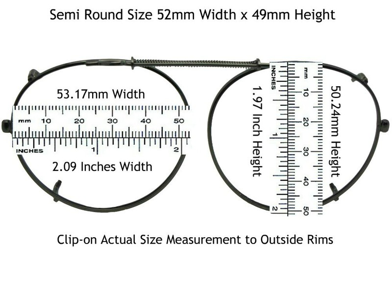 Semi Round Polarized Clip-on Sunglasses gallery