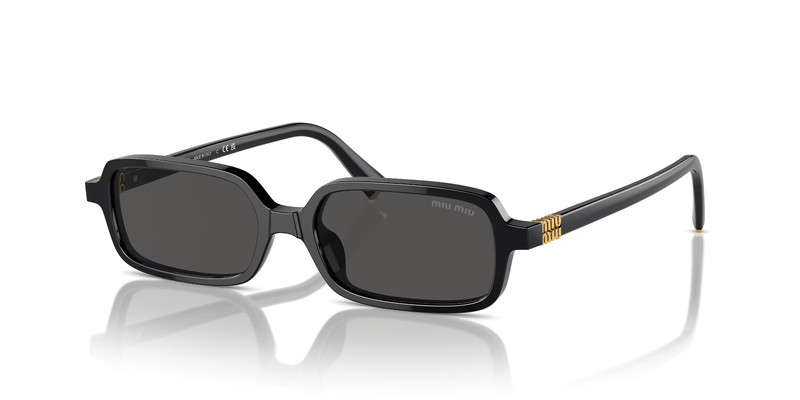MIU MIU MU 11ZS 16K5S0 Black Grey Women’s 51 mm Sunglasses