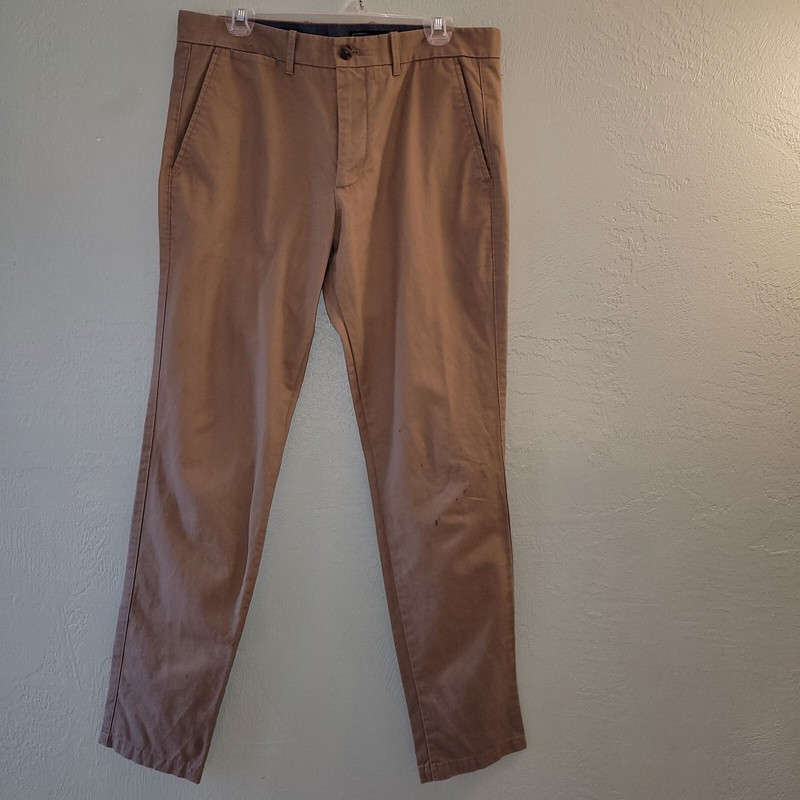 Gap Mens Carmel Color Khaki Skinny Dress or Daily Pants Sz 32x32 gallery