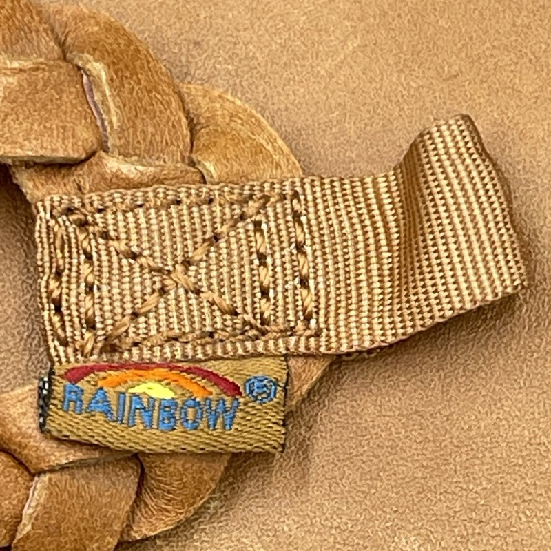NEW Rainbow TWISTED SISTER Flip Flop Sandals Braided Leather Womens Size 5.5-6.5 gallery