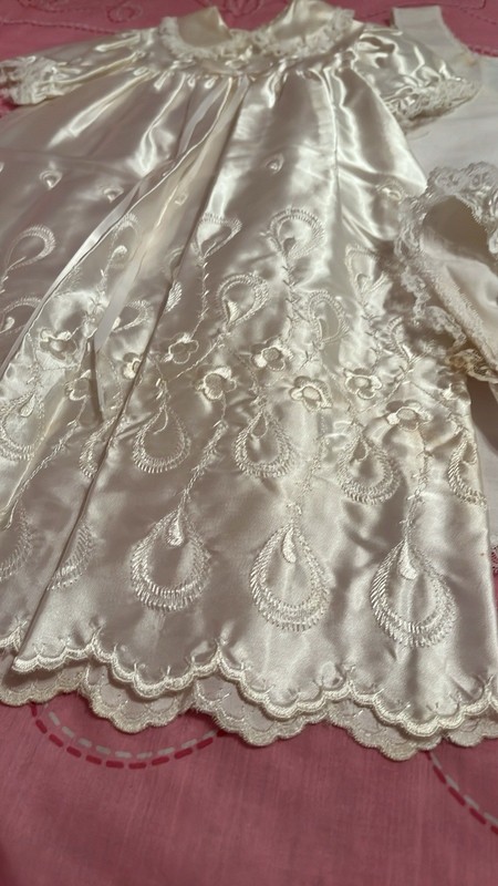 Christening Vintage 3 Pieces Dress Girls 12-14 Month gallery