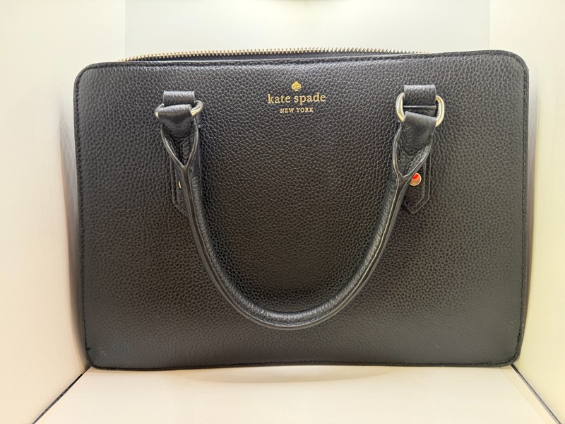 Kate Spade Darcy Leather Satchel Shoulder Bag – Black/Gold