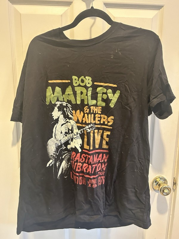 Bob Marley & The Wailers Rastaman Vibration 1976 T Shirt NO Tag – C DESCRIPTION