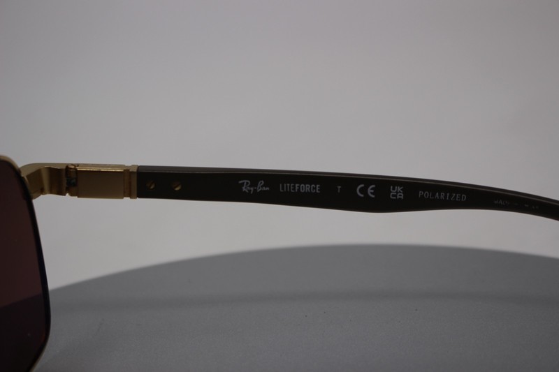 Ray-Ban RB 3701 Liteforce Sunglasses Frame Only Polished Arista Gold 59-17-145 gallery