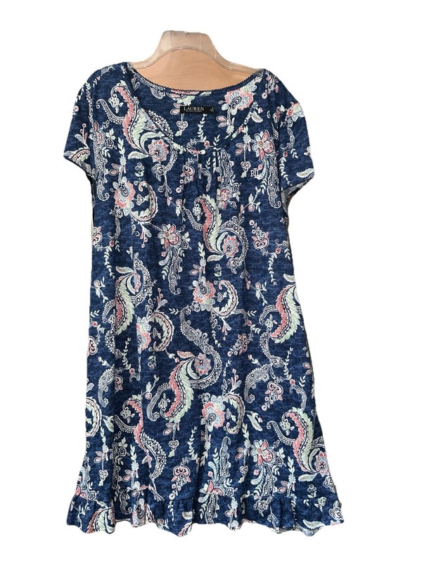 LAUREN RALPH LAUREN PAISLEY MULTICOLOR NIGHTGOWN SOFT 12Xor3X Buyers Choice NWT gallery