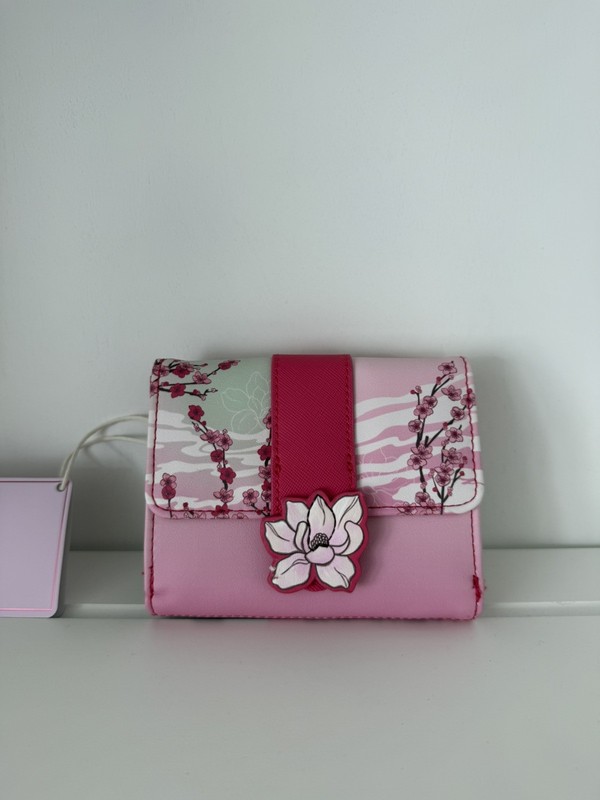 Loungefly Disney Mulan Cherry Blossom Illustrated Wallet NWT