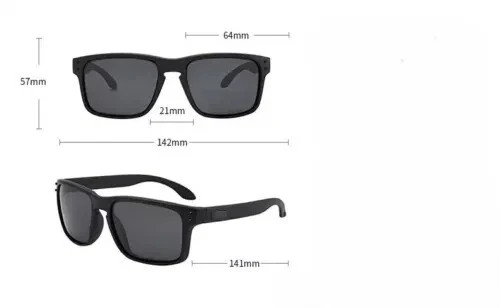 Oakley Style Holbrook Like Sunglasses: Matte Black/ Purple Polarized UV400 gallery