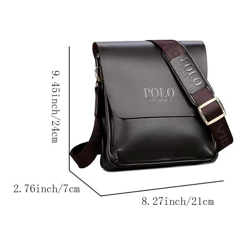 Polo Style Vertical Shoulder Bag Casual Crossbody Business Travel Bag Free Ship gallery