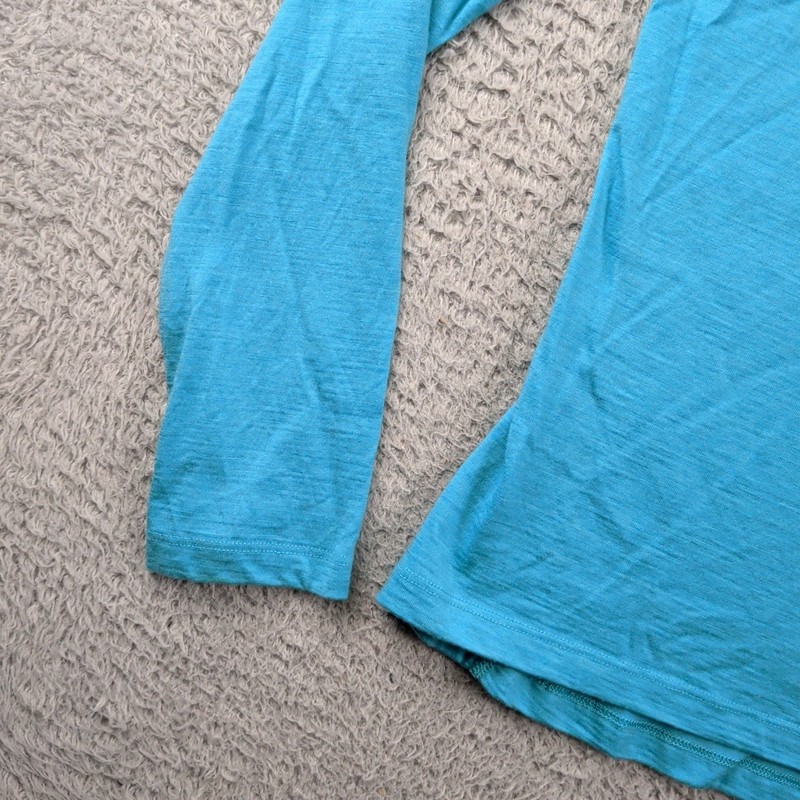 Ice Breaker Merino Shirt Womens M Teal Body Fit Baselayer Wicking Wool 200 gallery